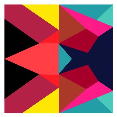 Kaynak için vektör renkli geometrik ve eğri arkaplan deseni