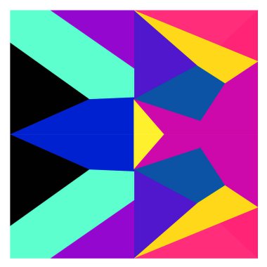 Kaynak için vektör renkli geometrik ve eğri arkaplan deseni