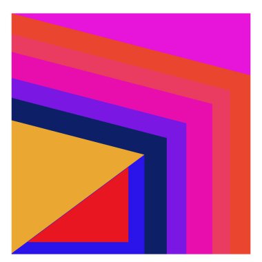 Kaynak için vektör renkli geometrik ve eğri arkaplan deseni