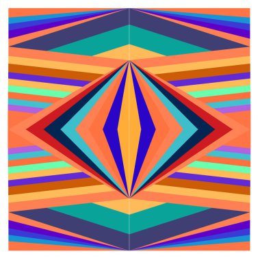 Kaynak için vektör renkli geometrik ve eğri arkaplan deseni