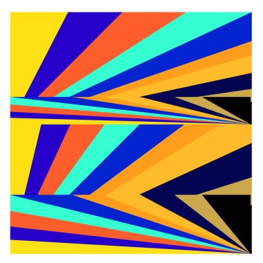 Kaynak için vektör renkli geometrik ve eğri arkaplan deseni