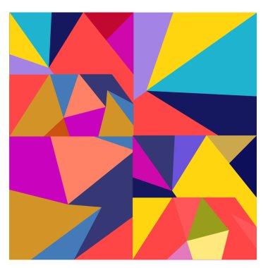 Kaynak için vektör renkli geometrik ve eğri arkaplan deseni