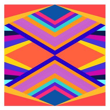 Kaynak için vektör renkli geometrik ve eğri arkaplan deseni