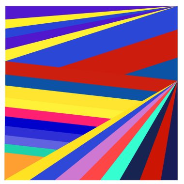 Kaynak için vektör renkli geometrik ve eğri arkaplan deseni