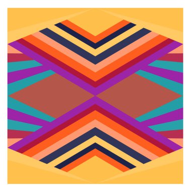 Kaynak için vektör renkli geometrik ve eğri arkaplan deseni