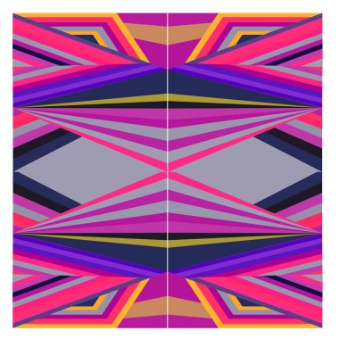 Kaynak için vektör renkli geometrik ve eğri arkaplan deseni