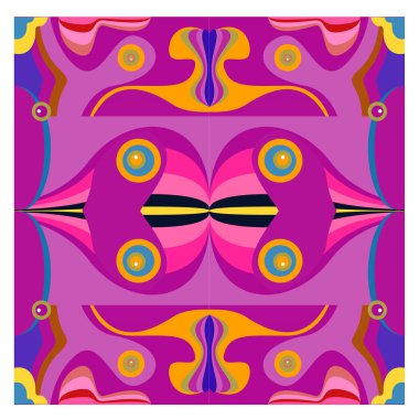 Kaynak için vektör renkli geometrik ve eğri arkaplan deseni