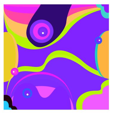 Kaynak için vektör renkli geometrik ve eğri arkaplan deseni