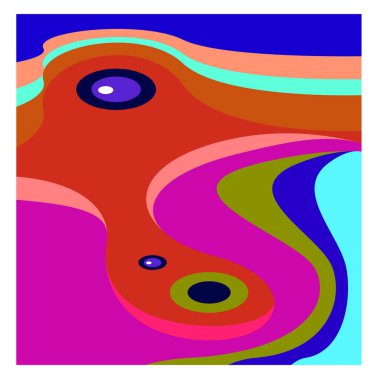 Kaynak için vektör renkli geometrik ve eğri arkaplan deseni