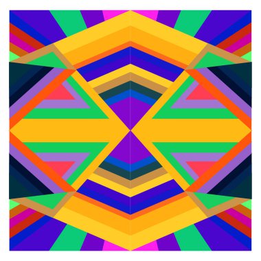 Kaynak için vektör renkli geometrik ve eğri arkaplan deseni