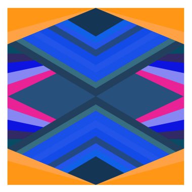 Kaynak için vektör renkli geometrik ve eğri arkaplan deseni