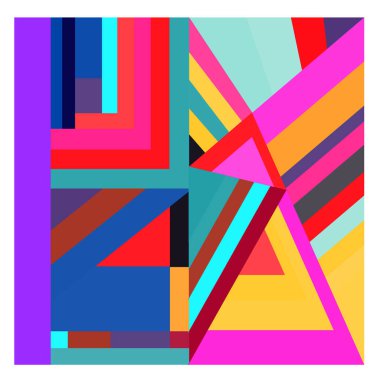 Kaynak için vektör renkli geometrik ve eğri arkaplan deseni