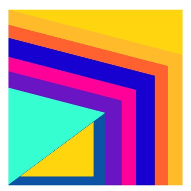 Kaynak için vektör renkli geometrik ve eğri arkaplan deseni