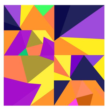 Kaynak için vektör renkli geometrik ve eğri arkaplan deseni