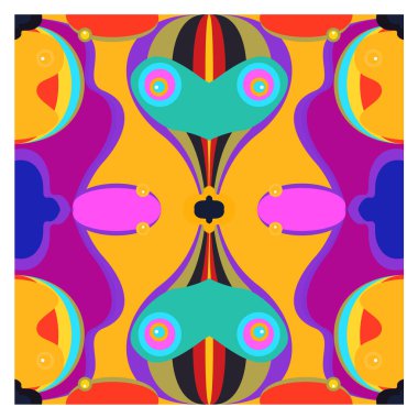 Kaynak için vektör renkli geometrik ve eğri arkaplan deseni