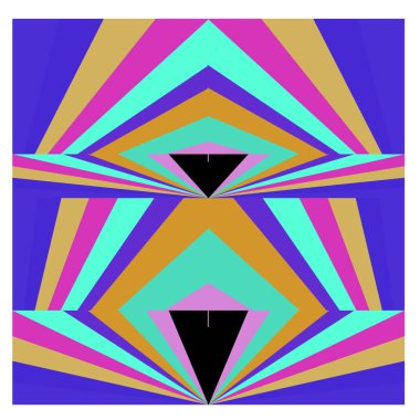 Kaynak için vektör renkli geometrik ve eğri arkaplan deseni