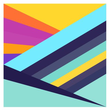 Kaynak için vektör renkli geometrik ve eğri arkaplan deseni