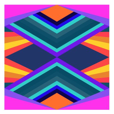 Kaynak için vektör renkli geometrik ve eğri arkaplan deseni