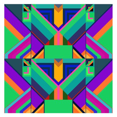 Kaynak için vektör renkli geometrik ve eğri arkaplan deseni