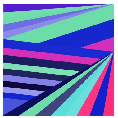 Kaynak için vektör renkli geometrik ve eğri arkaplan deseni