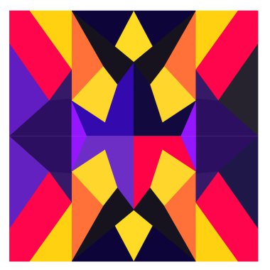 Kaynak için vektör renkli geometrik ve eğri arkaplan deseni