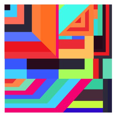 Kaynak için vektör renkli geometrik ve eğri arkaplan deseni