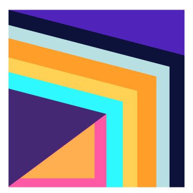 Kaynak için vektör renkli geometrik ve eğri arkaplan deseni