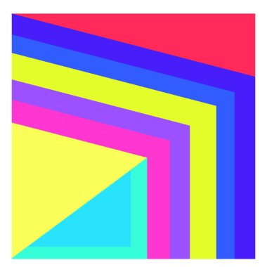 Kaynak için vektör renkli geometrik ve eğri arkaplan deseni