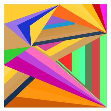 Kaynak için vektör renkli geometrik ve eğri arkaplan deseni