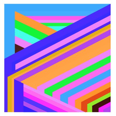 Kaynak için vektör renkli geometrik ve eğri arkaplan deseni