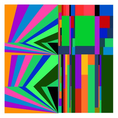 Kaynak için vektör renkli geometrik ve eğri arkaplan deseni