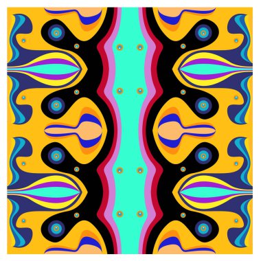 Kaynak için vektör renkli geometrik ve eğri arkaplan deseni