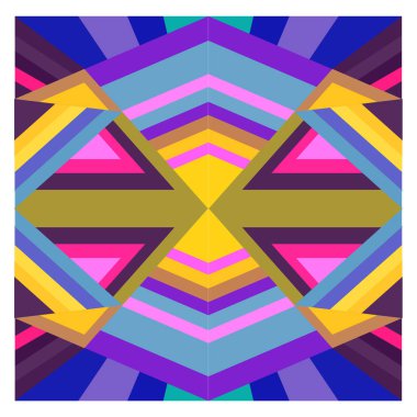 Kaynak için vektör renkli geometrik ve eğri arkaplan deseni