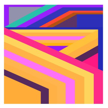 Kaynak için vektör renkli geometrik ve eğri arkaplan deseni