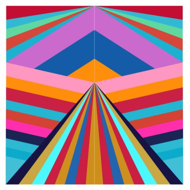 Kaynak için vektör renkli geometrik ve eğri arkaplan deseni