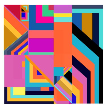 Kaynak için vektör renkli geometrik ve eğri arkaplan deseni