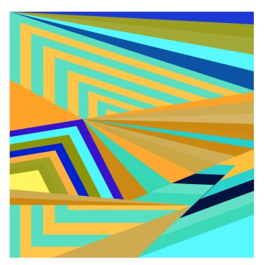 Kaynak için vektör renkli geometrik ve eğri arkaplan deseni