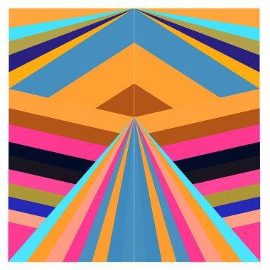 Kaynak için vektör renkli geometrik ve eğri arkaplan deseni