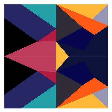 Kaynak için vektör renkli geometrik ve eğri arkaplan deseni