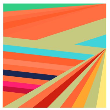 Kaynak için vektör renkli geometrik ve eğri arkaplan deseni