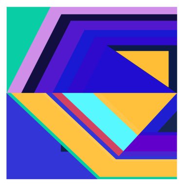 Kaynak için vektör renkli geometrik ve eğri arkaplan deseni