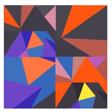 Kaynak için vektör renkli geometrik ve eğri arkaplan deseni