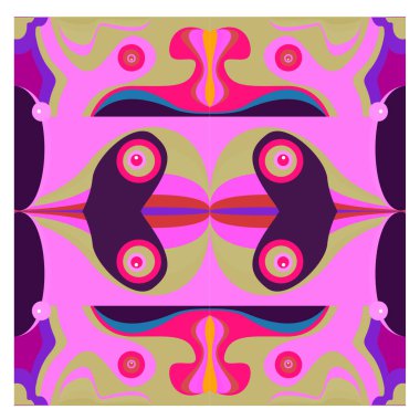 Kaynak için vektör renkli geometrik ve eğri arkaplan deseni