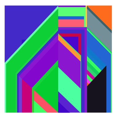 Kaynak için vektör renkli geometrik ve eğri arkaplan deseni