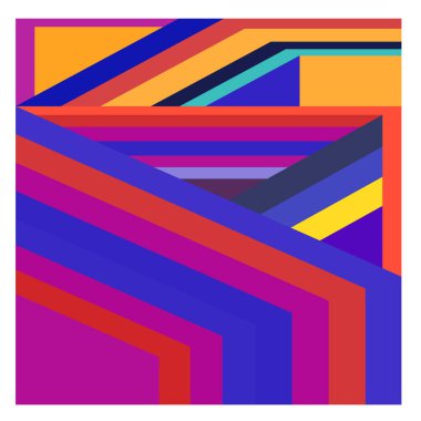 Kaynak için vektör renkli geometrik ve eğri arkaplan deseni