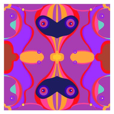 Kaynak için vektör renkli geometrik ve eğri arkaplan deseni