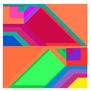 Kaynak için vektör renkli geometrik ve eğri arkaplan deseni