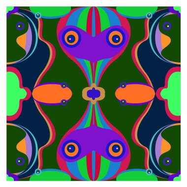 Kaynak için vektör renkli geometrik ve eğri arkaplan deseni