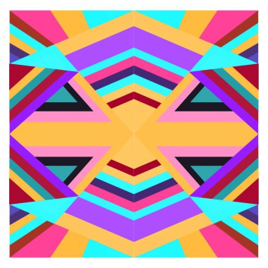 Kaynak için vektör renkli geometrik ve eğri arkaplan deseni