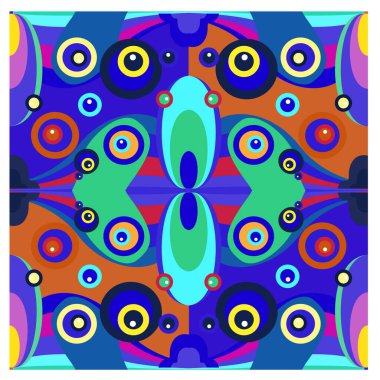 Kaynak için vektör renkli geometrik ve eğri arkaplan deseni